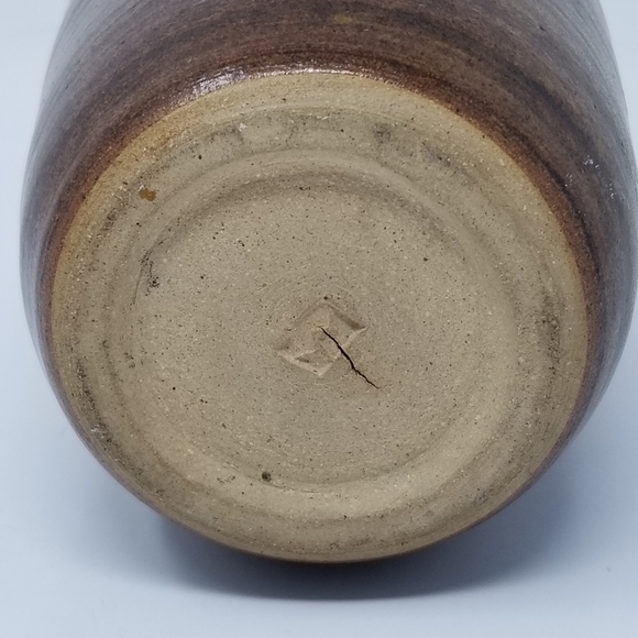 Pottery Jug Handle Spout Stoneware Marked M - Picture 12 of 16